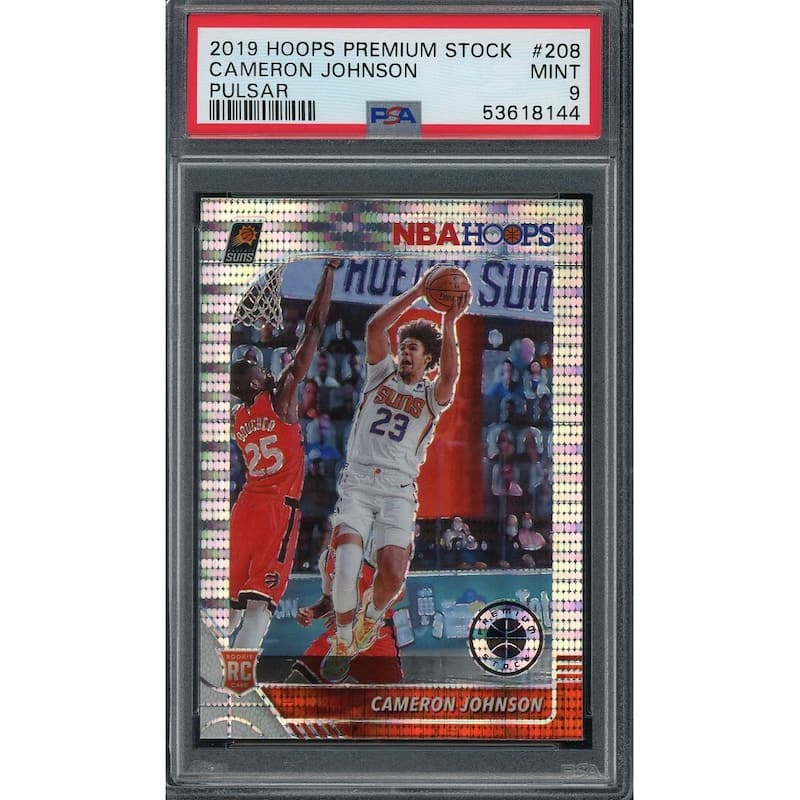 Cameron Johnson 2019 Panini Hoops Premium Stock Pulsar Rookie Card #208 PSA 9 - 8'6" x 11'6"