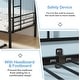 preview thumbnail 57 of 66, VECELO Twin Over Twin Metal Bunk Bed Frame for Kids Teens, Heavy Duty Noise-Free Platform Bed, Storage Space