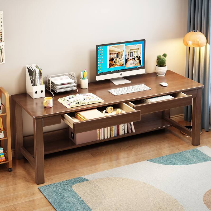 WILK Solid Wood Kids Desk, Writing Desk, Study Desk with Drawers