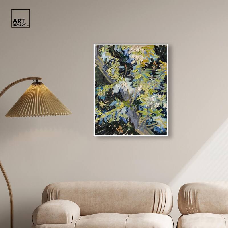 Blossoming Acacia Branches 1890 Canvas by Art Remedy