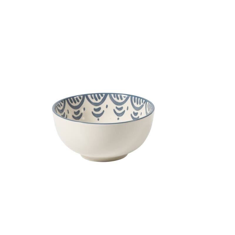 Bloomhouse - 2-Time Oprah's Favorite Things - Valencia Flor 4 Piece 6" Cereal Bowl Set, Stoneware Floral Decal Design