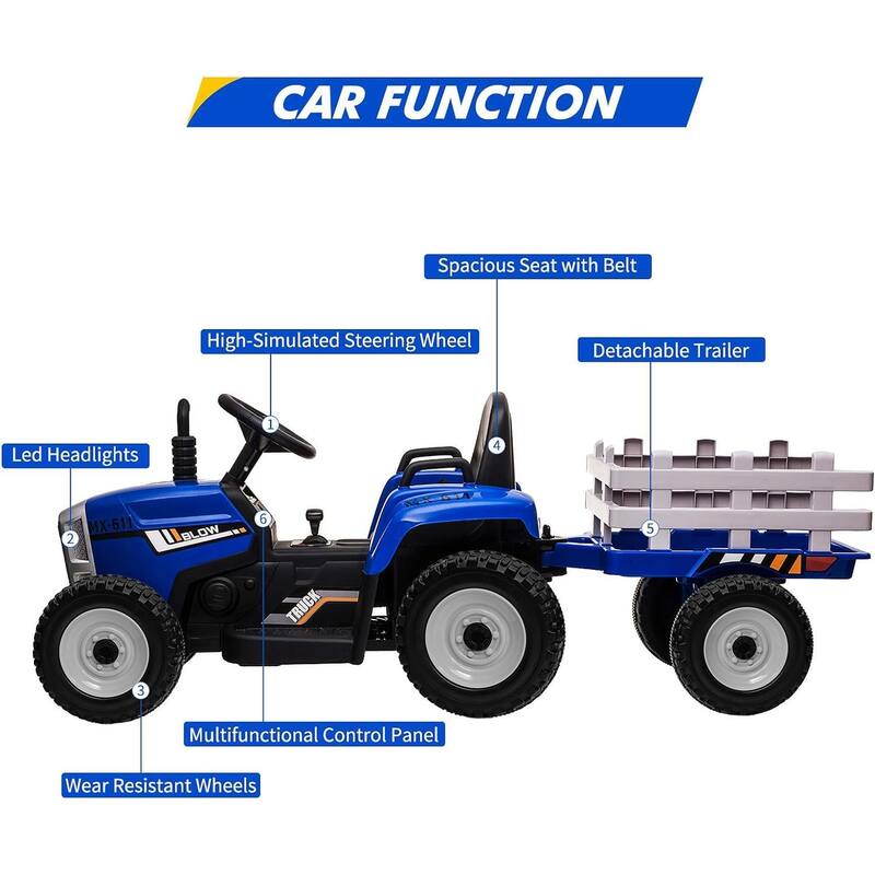12V Kids Electric Tractor