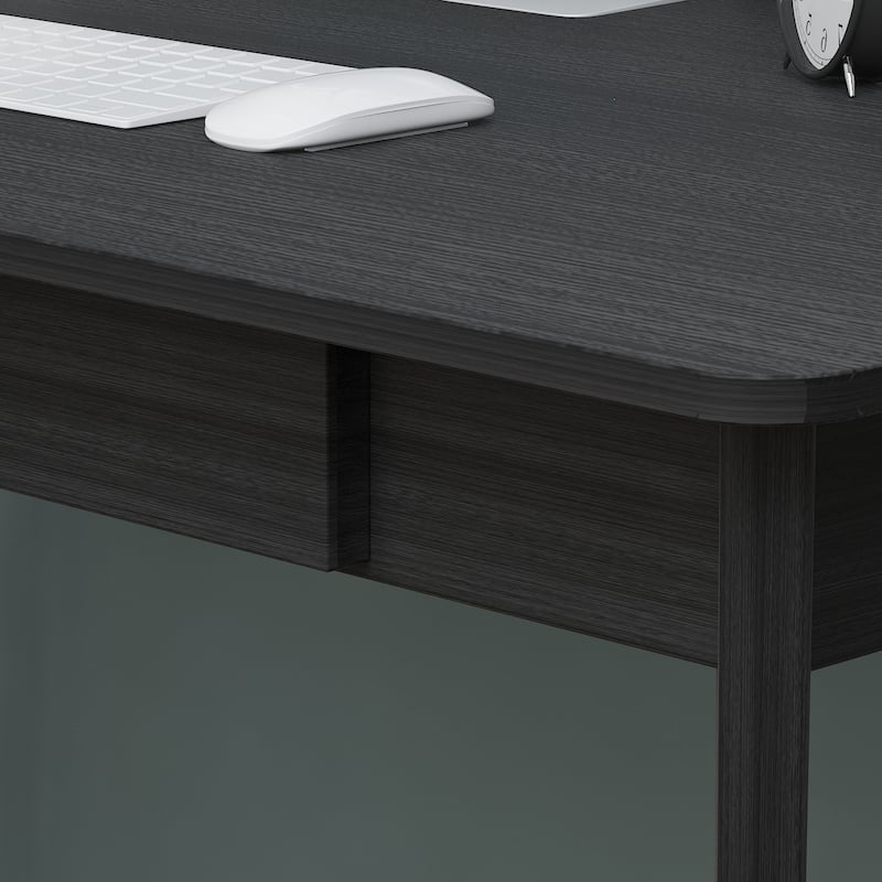 Modern Computer Desk Wood Work Tables With 2 Drawers