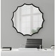 preview thumbnail 11 of 46, Kate and Laurel Lalina Scalloped Round Framed Accent Mirror