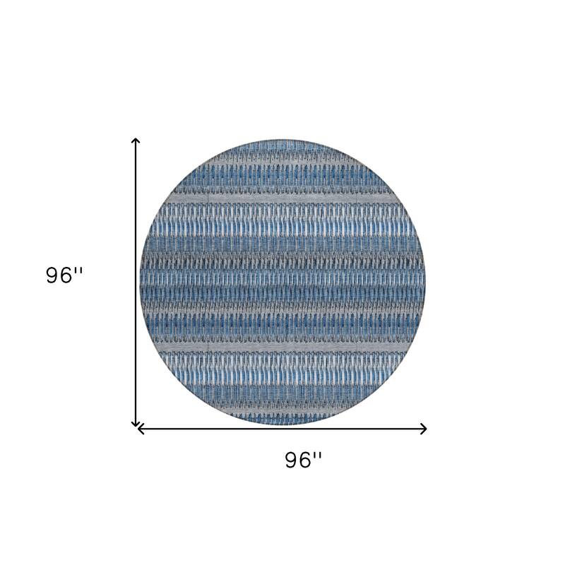HomeRoots Striped Transitional Rectangle Outdoor Rug