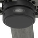 preview thumbnail 8 of 10, Hunter 52" Burton Outdoor Ceiling Fan and Wall Control - Farmhouse, Industrial, Transitional - Damp Rated - Exclusive SureSpeed!