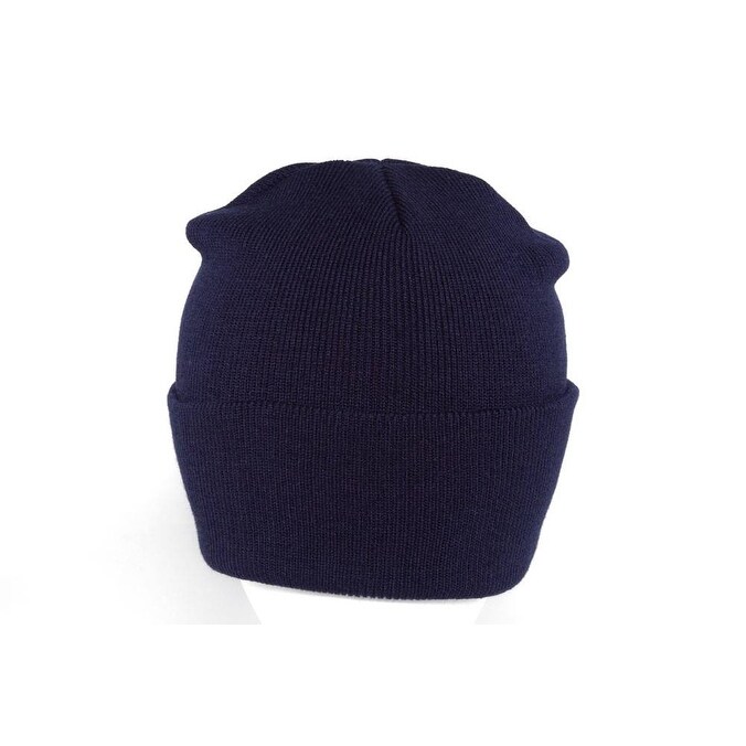 Shop Long Knit Beanie Ski Cap Hat In Navy Blue Free Shipping On