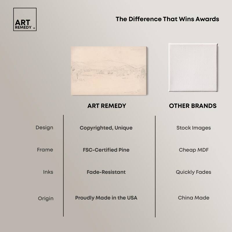 Study for View Mt. Washington Canvas by Art Remedy, Gallery Wrapped