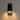 Matte Black 1-Light Modern Capsule Metal Waterproof Outdoor Wall Sconce - 14"H
