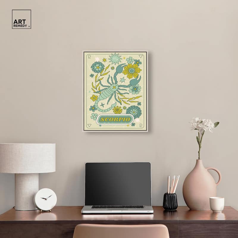 Scorpio Stars Card Canvas by Art Remedy