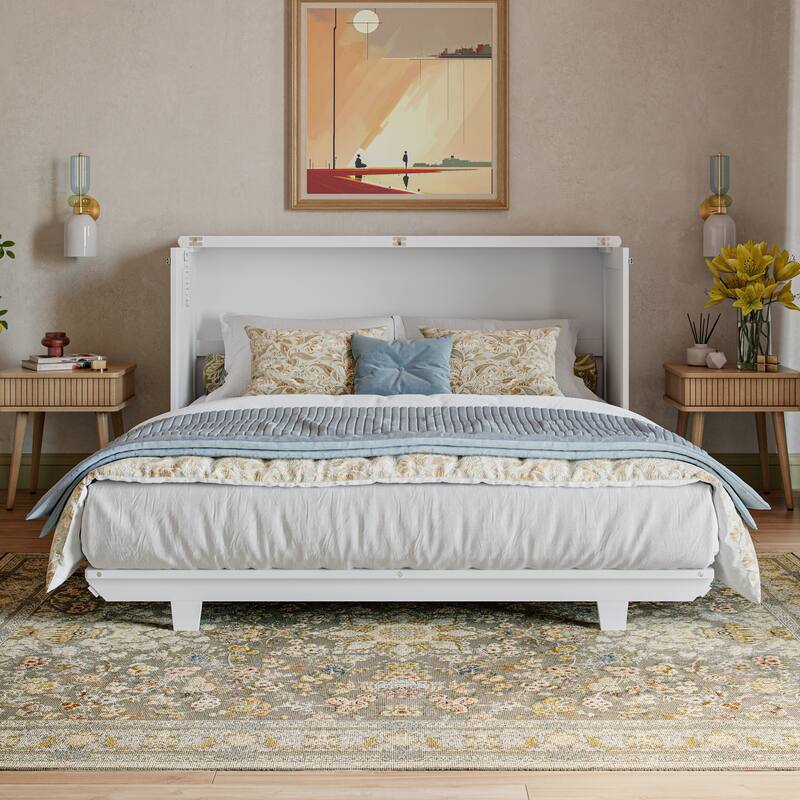 AFI Charleston Murphy Bed Chest with 6" Mattress