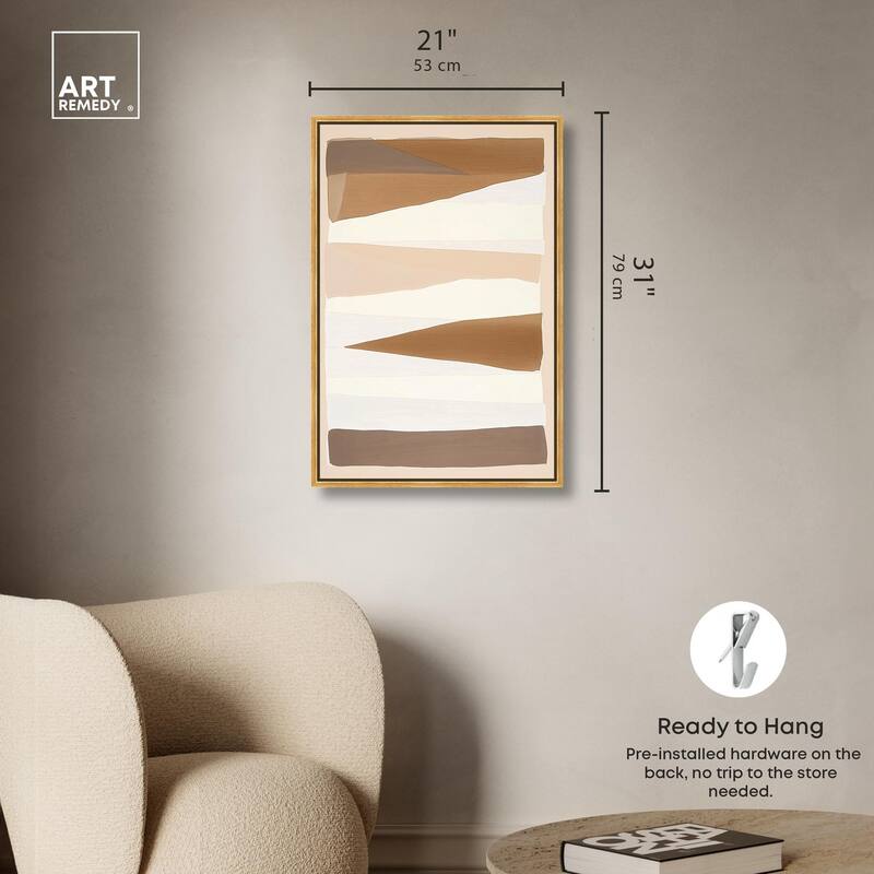 Linear Landscape II Canvas by Art Remedy