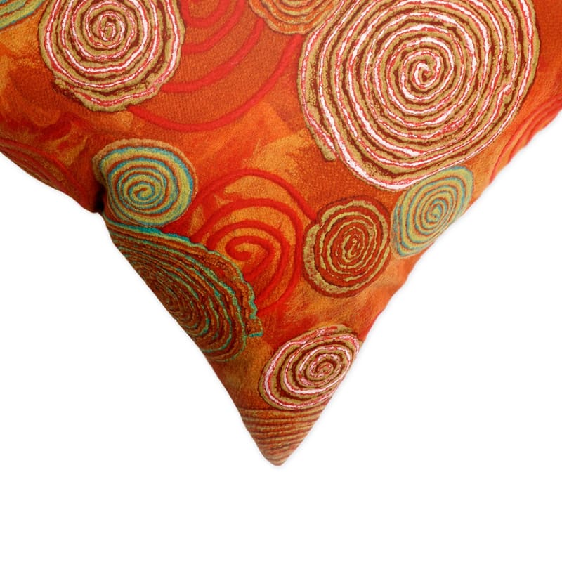 Liora Manne Visions III Graffiti Swirl Indoor/Outdoor Pillow Warm 12"X20"