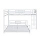 preview thumbnail 3 of 19, Industrial Modern Metal Space-saving Bed, L-shaped Twin over Full Size Bunk Bed with Safety Guaranteed