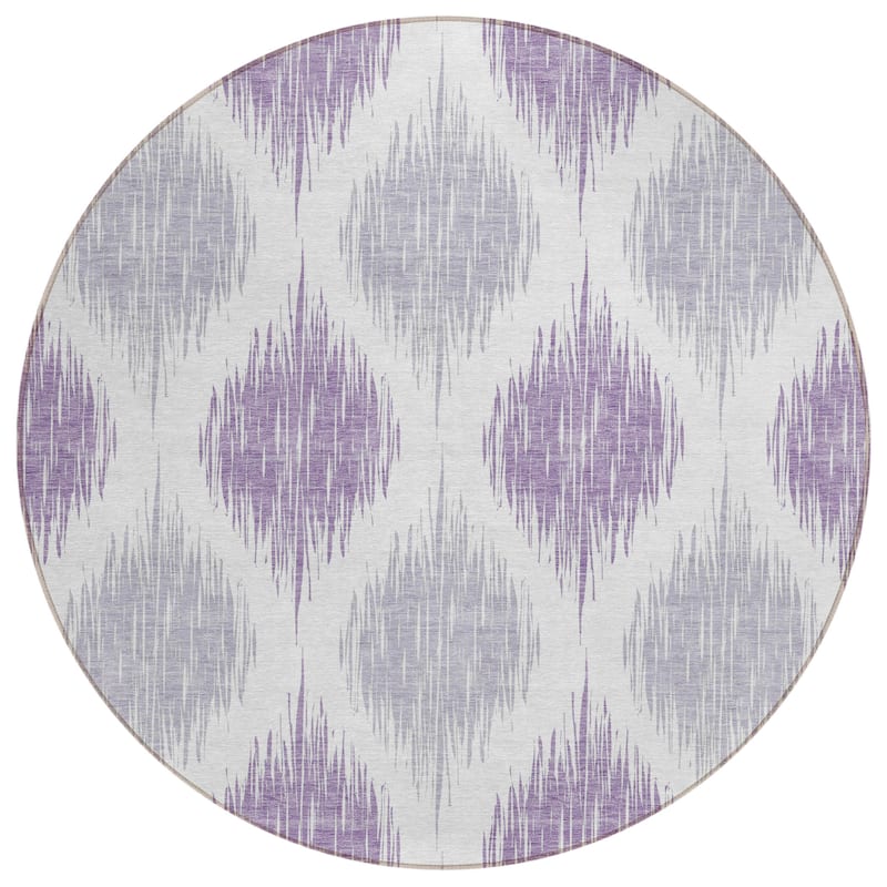 Machine Washable Indoor/ Outdoor Chantille Geo Contemporary Rug