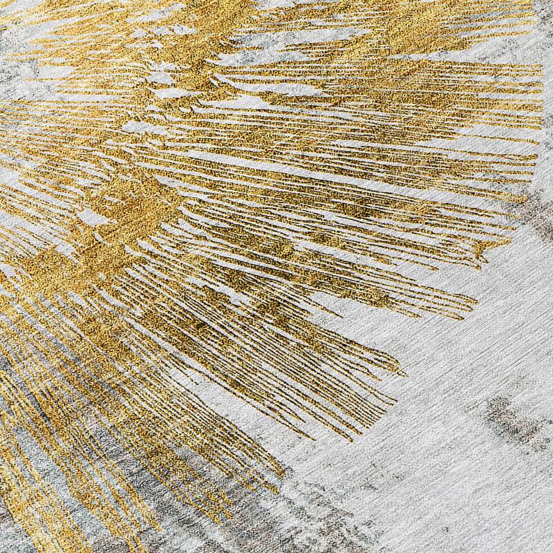HomeRoots Abstract Transitional Rectangle Outdoor Rug