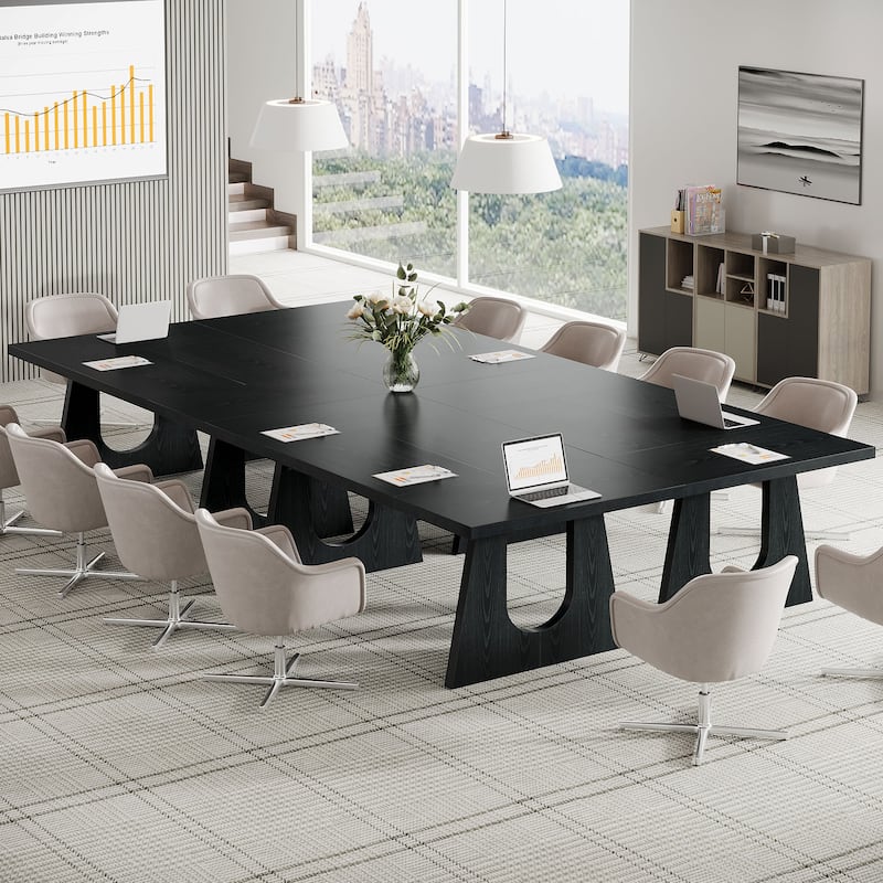Wood Conference Table Oka Rectangular Office Meeting Room Desk