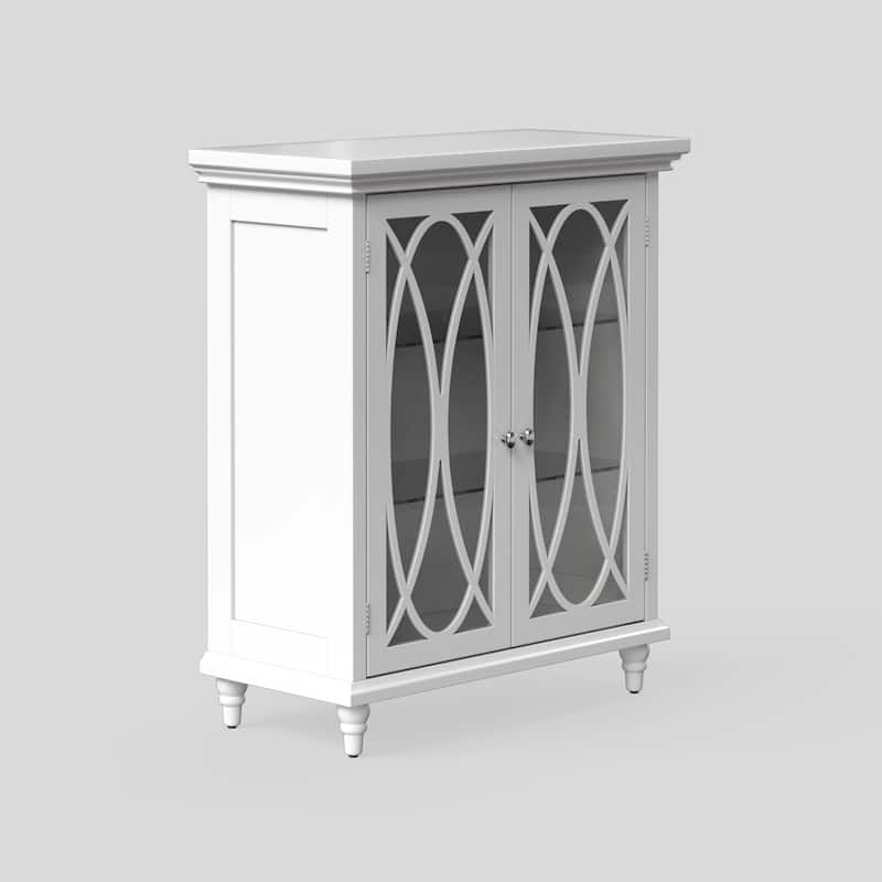 Teamson Home Florence 25.98" x 32.01" Floor Cabinet, White - 26"L x 12.5"W x 32"H
