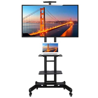 Yaheetech Adjustable Mobile TV Stand for 32-65in LCD/LED Flat Screens