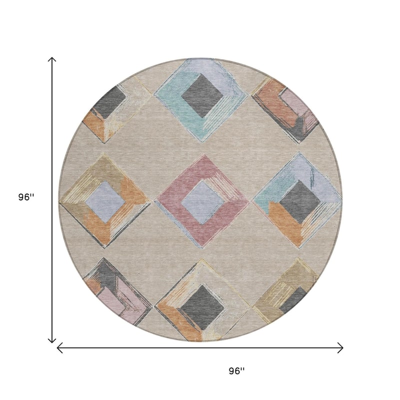 HomeRoots Geometric Transitional Rectangle Outdoor Rug