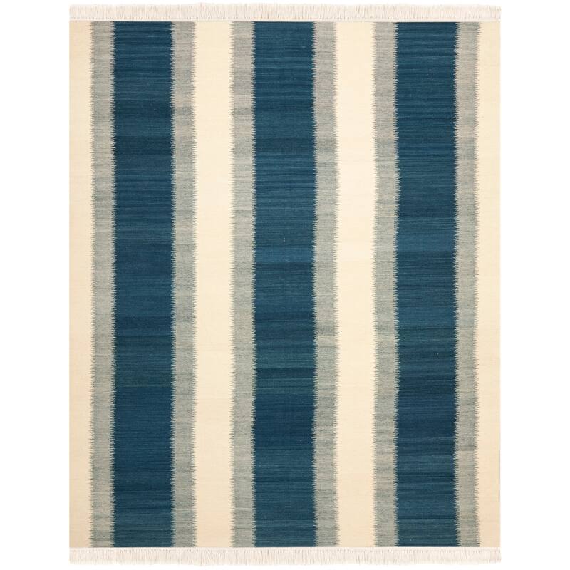 SAFAVIEH Handmade Kilim Flatweave Xanum Casual Tribal Wool Rug with Fringe