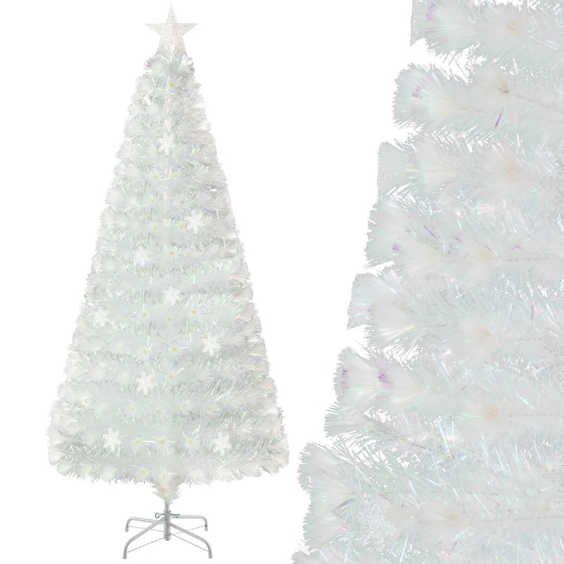 Costway 5/6/7 FT Artificial Xmas Tree with 170/230/270 PET Branch Tips