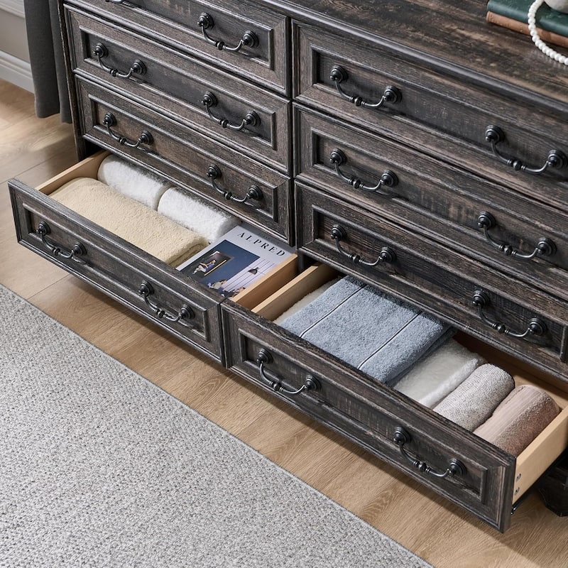 Farmhouse Drawers Dresser, Wood Chest of Drawers, Dressers Organizer