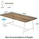 preview thumbnail 15 of 13, Dining Table for 8 People, 70.87-inch Rectangular Wood Kitchen Table