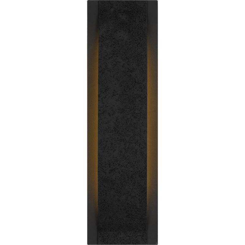Earth Black LED Outdoor Wall Lantern from the Onyx Collection