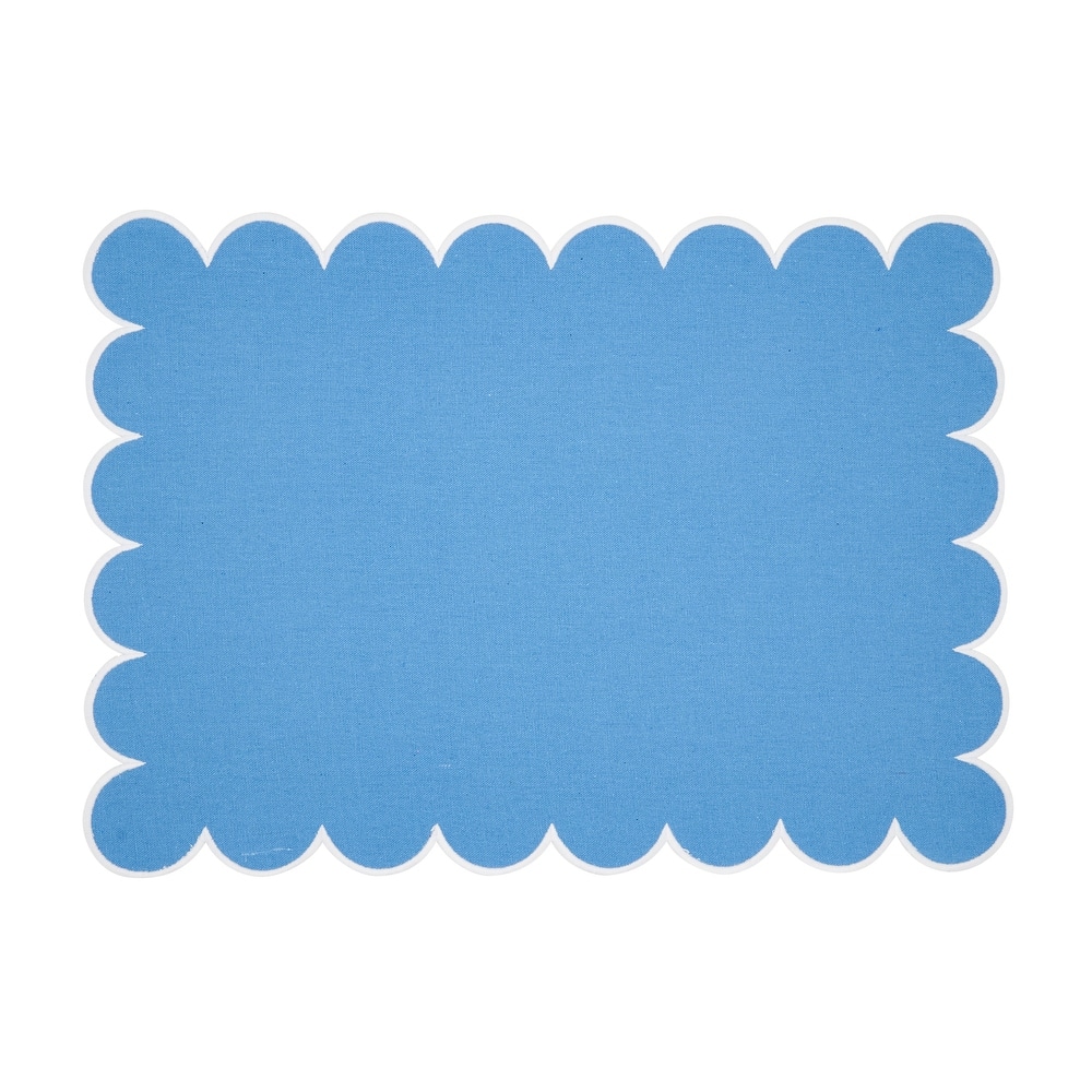 Eco Scallop Border Placemat (Set of 4) - 14"x20"