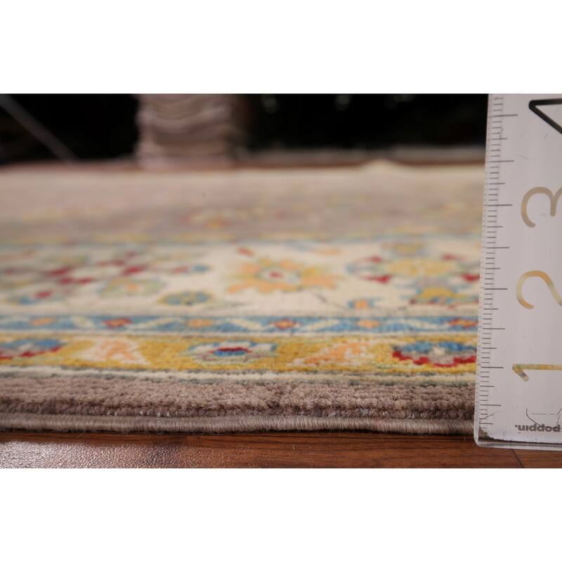 Floral Oushak Oriental Area Rug Handmade Wool Carpet - 6'5" x 9'5"