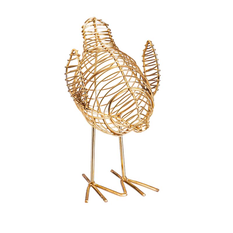 6.5" Metal Wire Bird Tabletop Decor Set