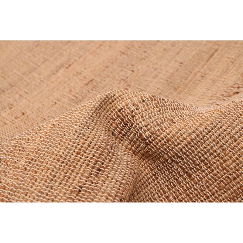 ECARPETGALLERY Flat-Weave Palas Denizli Tan Jute Kilim - 5'3 x 7'7