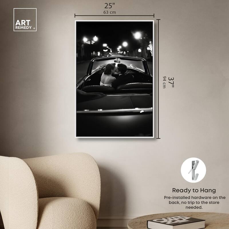 Kiss Me in the Moonlight I Canvas by Art Remedy