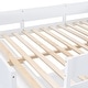 preview thumbnail 23 of 24, Full Size Wood Full Loft Bed Frame with Shelf and Ladder, High Fence, Space Saving, for Dormitory Bedroom Boys Girls Adults