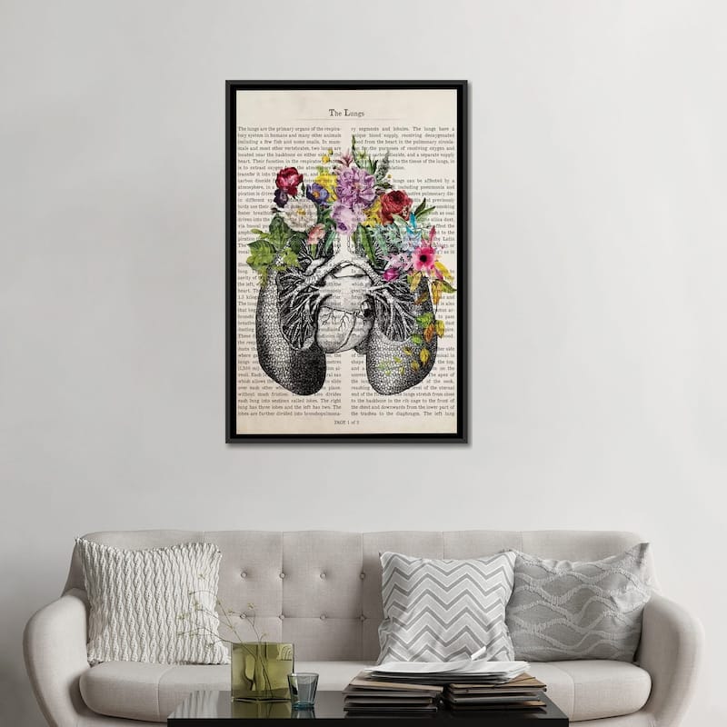iCanvas "The Lungs" by Aged Pixel Framed Canvas Print