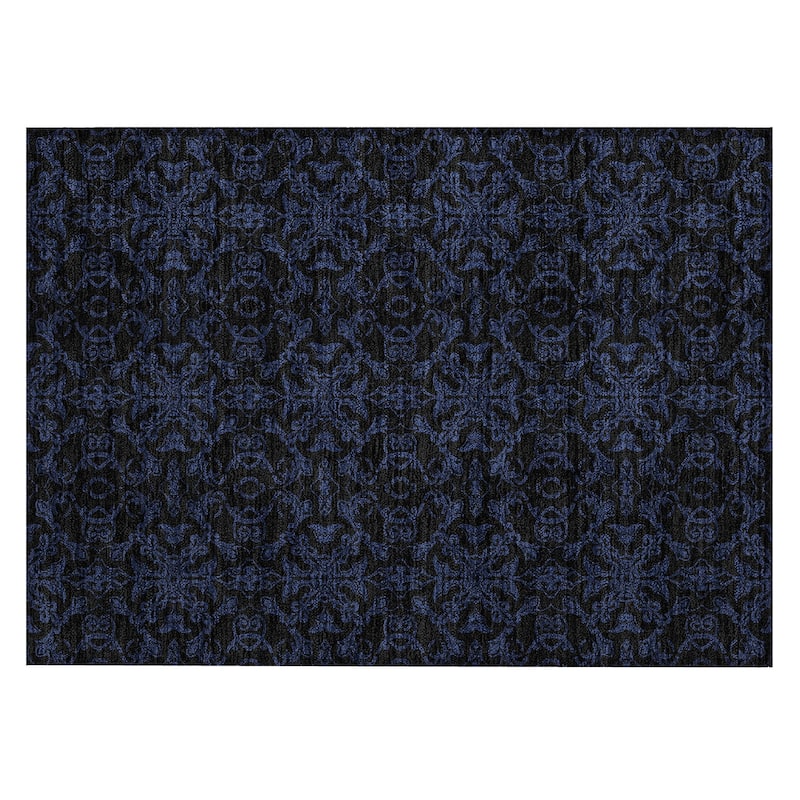 Machine Washable Indoor/ Outdoor Chantille Traditional Medallions Rug