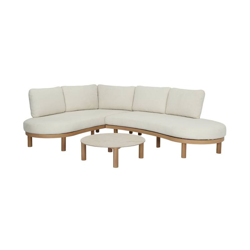 Studio London 2 Piece Outdoor Patio Conversation Set 4–6 Person Sofa