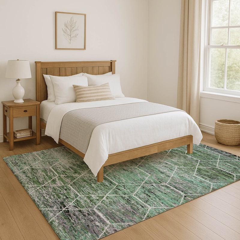 Premium Washable Super Soft Geo Abstract Mayfield Rug
