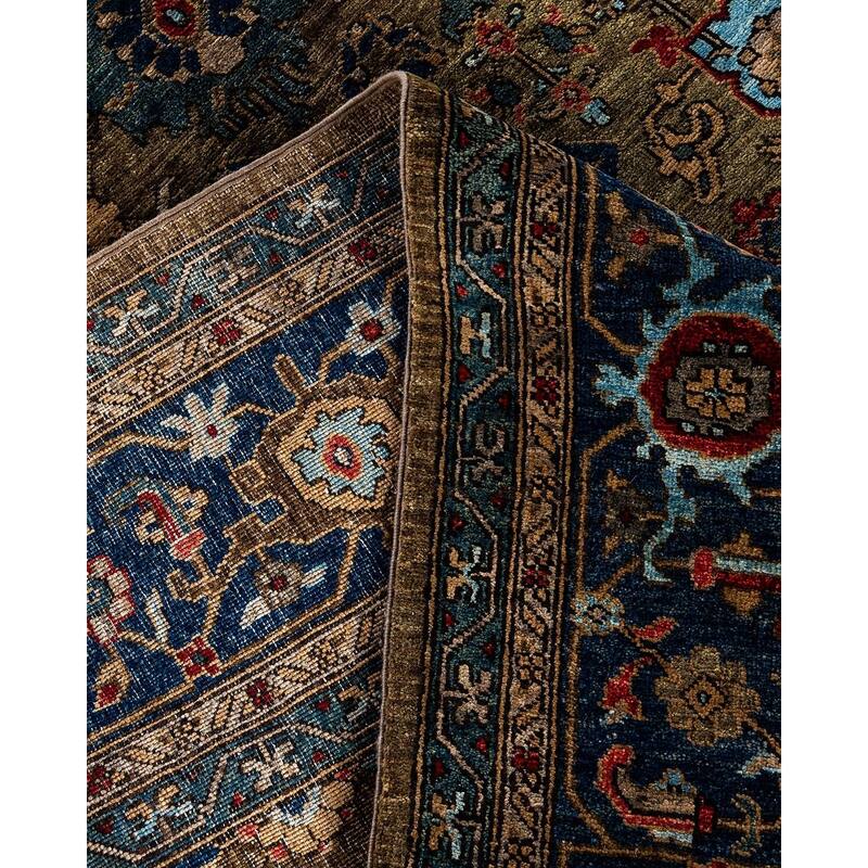 Serapi One-of-a-Kind Hand-Knotted Area Rug - Brown, 9' 2" x 11' 6" - 9' 2" x 11' 6"
