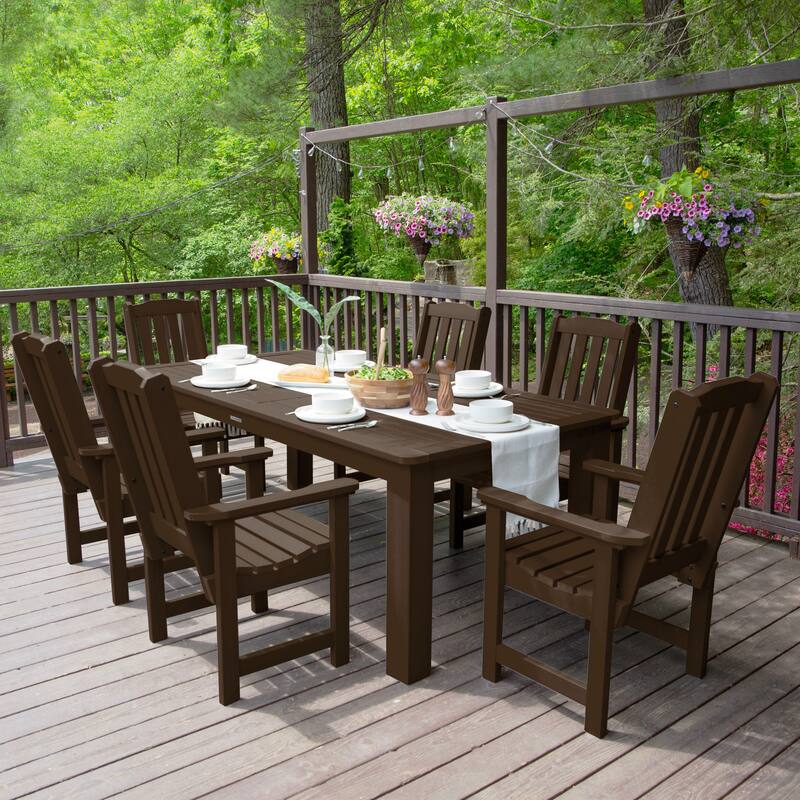 Lehigh 7-piece Outdoor Dining Set - 42" x 84" Table, Dining Height