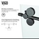 preview thumbnail 11 of 97, VIGO Winslow Frameless Sliding Shower Enclosure
