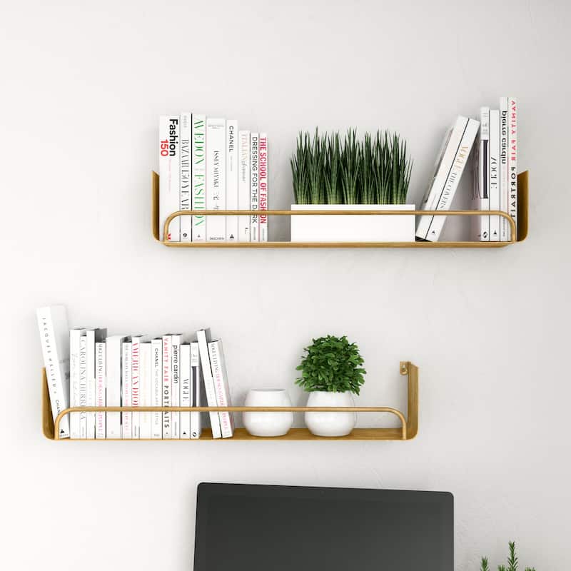 Carson Carrington Lacktorp Modern Wall Shelf (Set of 2)