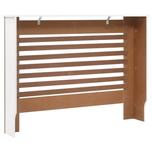 Shop Vidaxl Radiator Cover White 44 1 X7 5 X32 1 Mdf Free