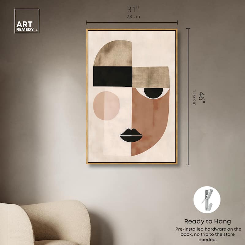 Face Moderne I Canvas by Art Remedy