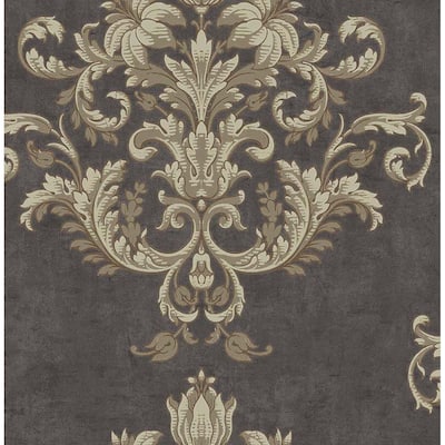 Seabrook Designs Zofia Victorian Unpasted Wallpaper