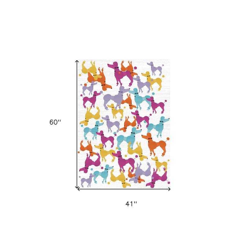 HomeRoots Juvenile/Youth Casual Rectangle Area Rug