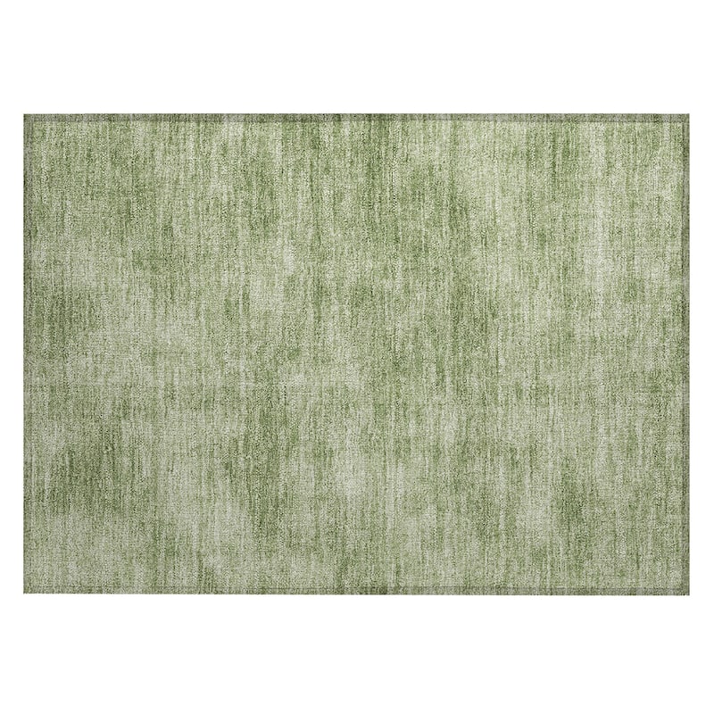 Machine Washable Indoor/ Outdoor Simple Solid Chantille Rug