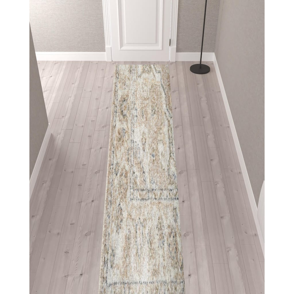 HomeRoots Oriental Traditional Runner Area Rug - 144.00 in. x 26.00 in. x 0.25 in.