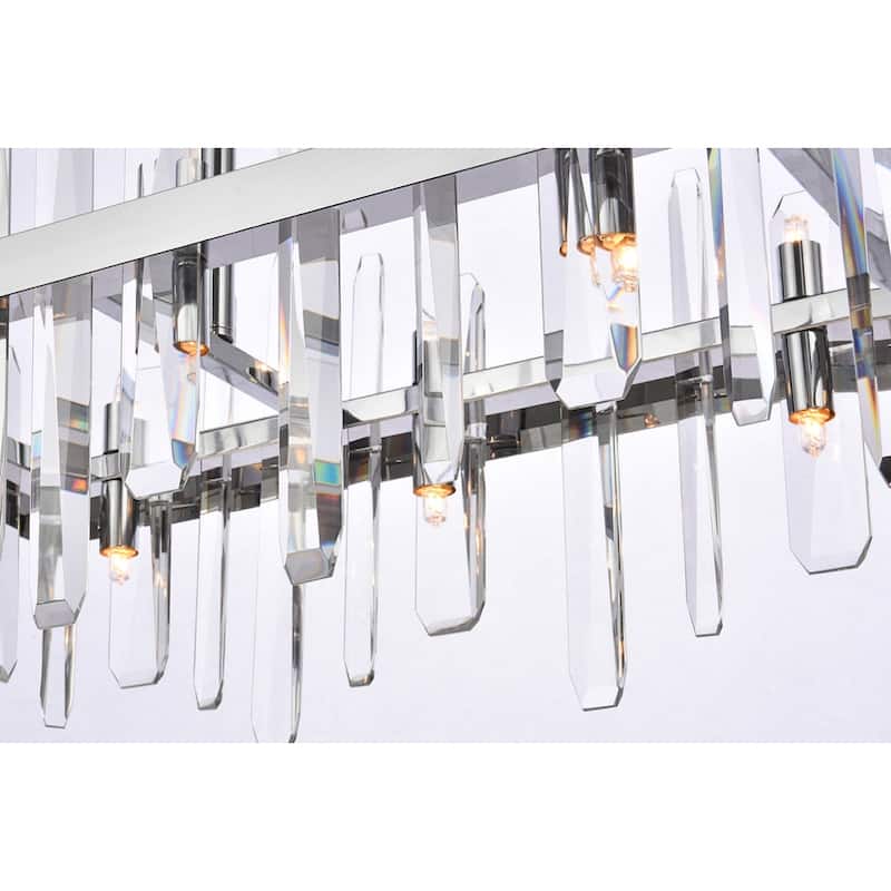 Indigo Home 30 inch crystal rectangle chandelier